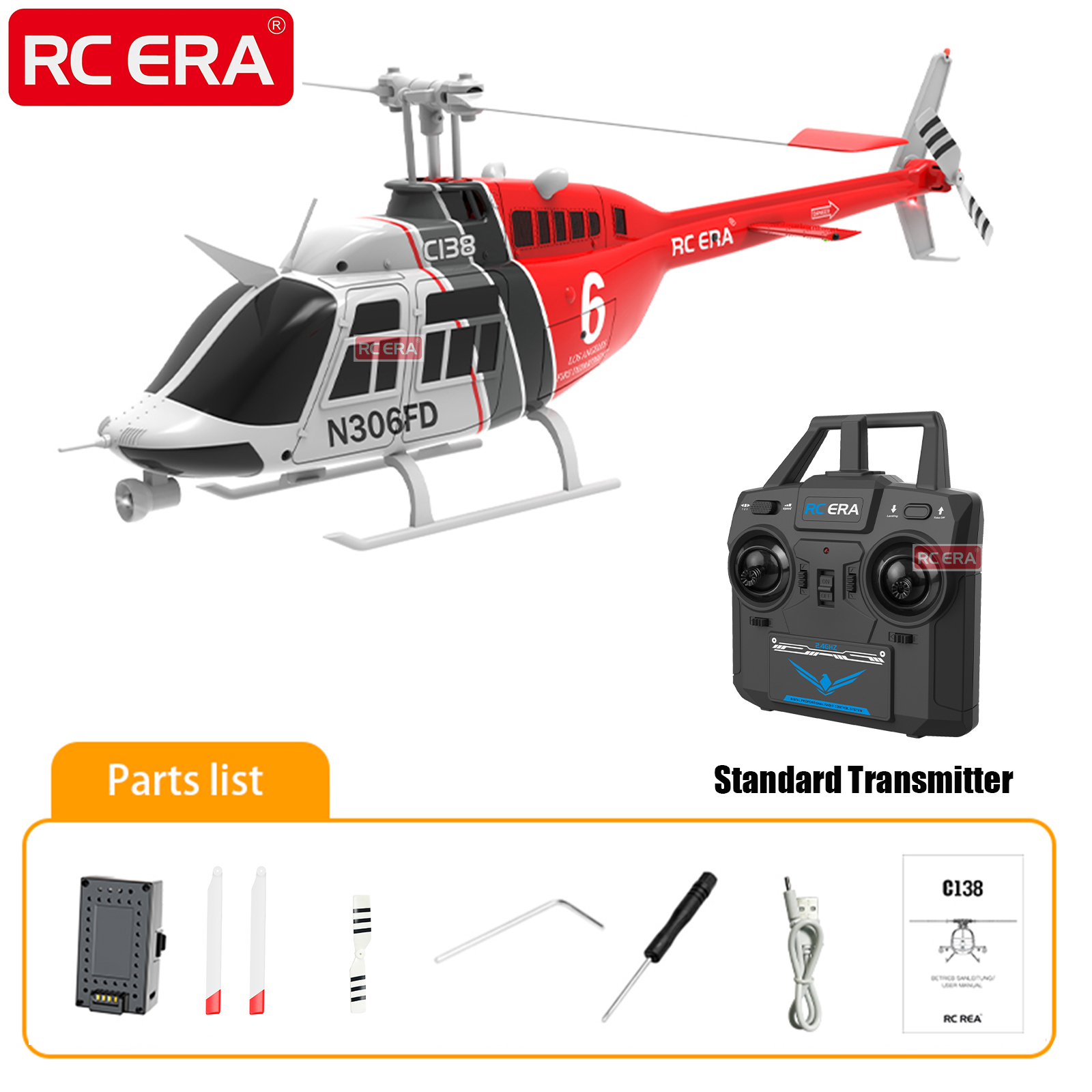 RC ERA C138 BELL 206 Jet Range - Rc Helicopter Large incelemesi ve fiyatı