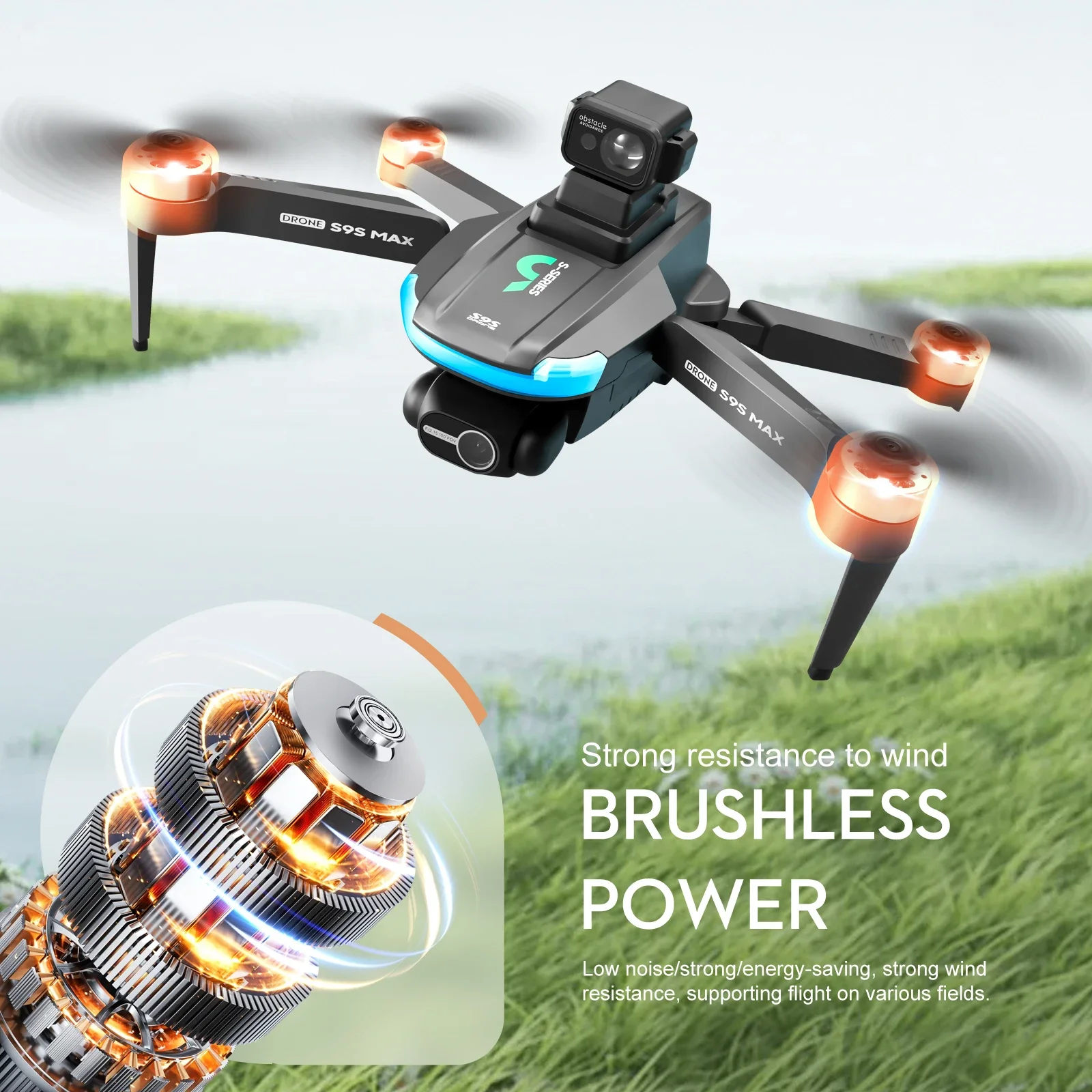 YENI S9S MAX MINI Drone 4K 2 E - Rc Helicopter Case incelemesi ve fiyatı